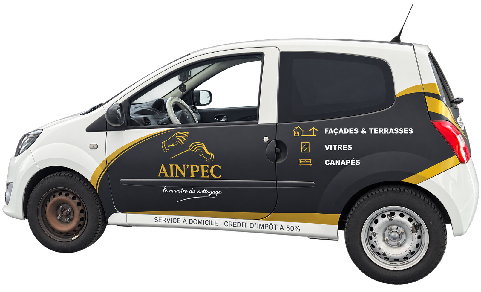 Twingo AIN'PEC en déplacement